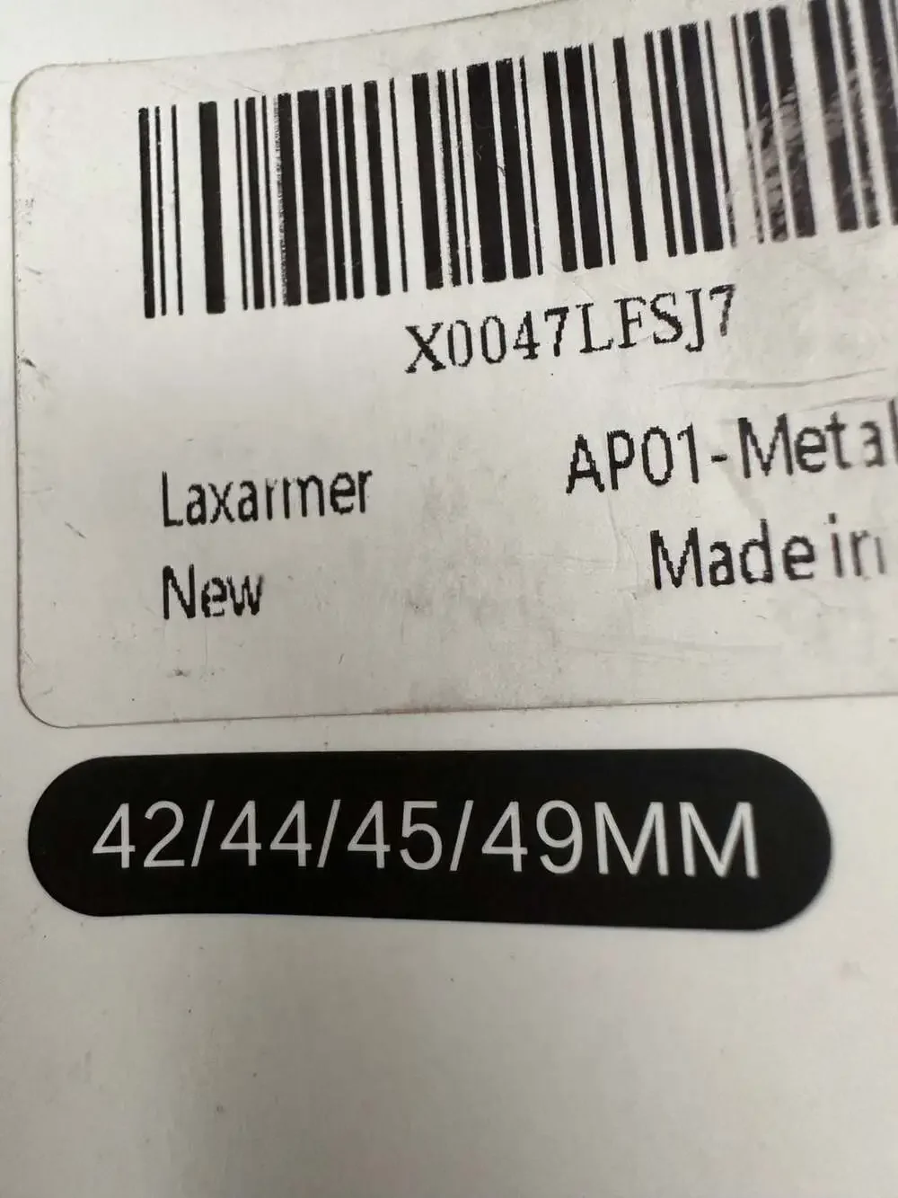 Laxarmer AP01 Metal Case and Silicone Strap for Smart Watch 42/44/45/49mm
